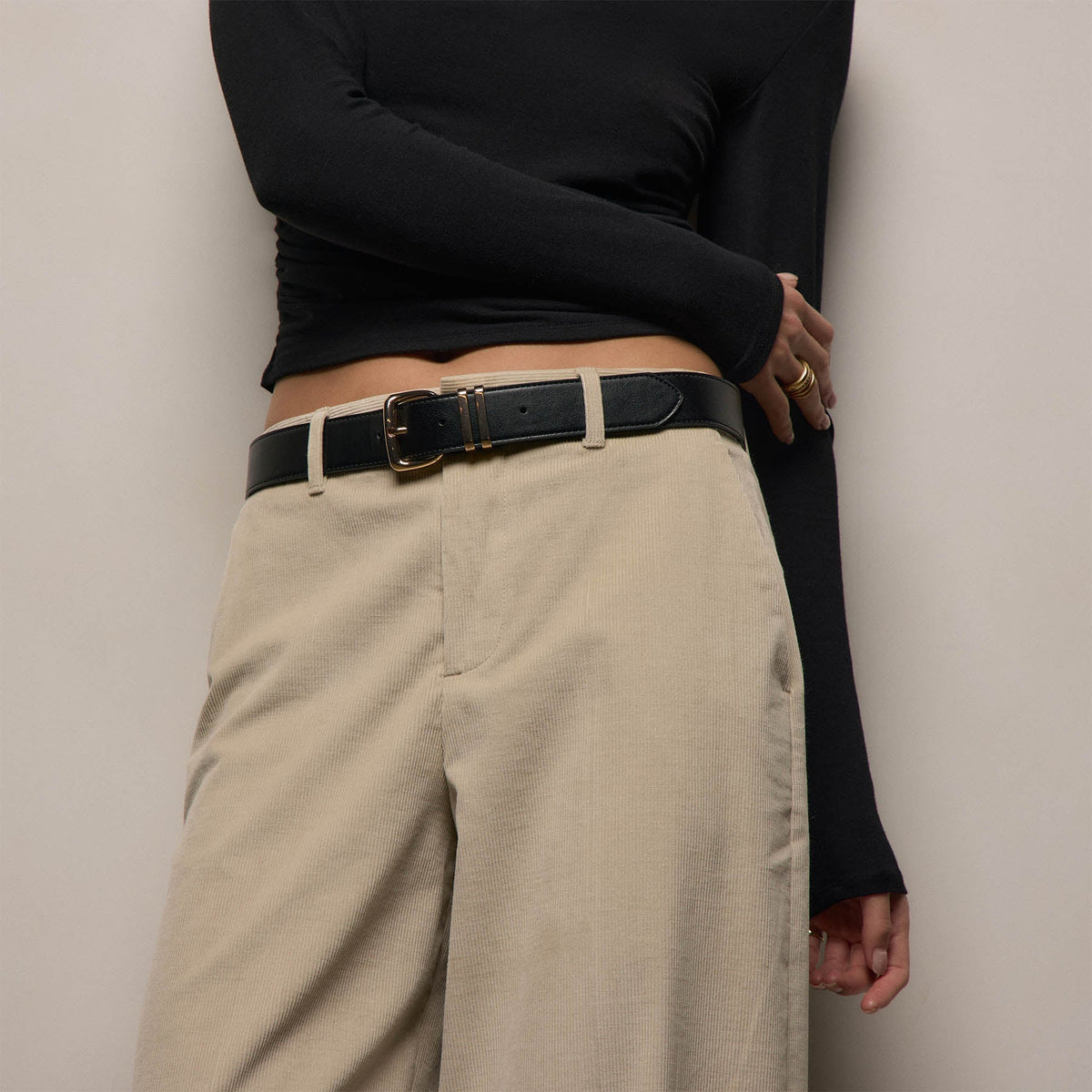 Cotton Cashmere Corduroy Pants in Latte | James Perse Los Angeles
