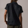 Short Sleeve Linen Shirt in Black | James Perse Los Angeles