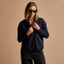 Cropped Boxy Denim Shirt in Blue Black | James Perse Los Angeles