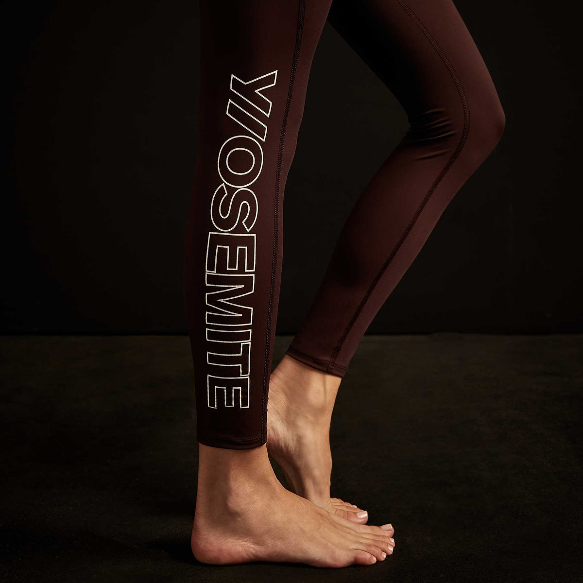 Y/OSEMITE Graphic Legging In Dusty Purple/White | James Perse Los Angeles