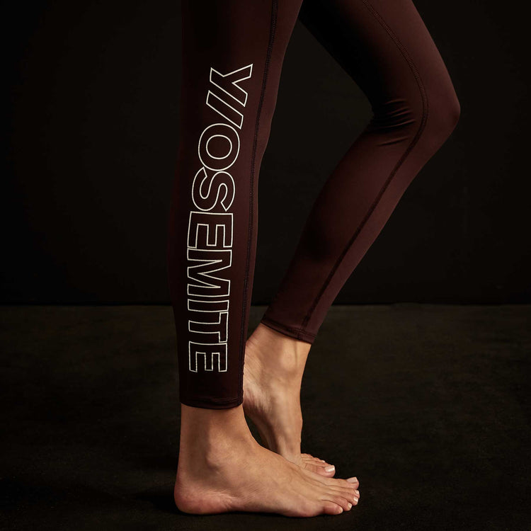 Y/OSEMITE Graphic Legging In Dusty Purple/White | James Perse Los Angeles