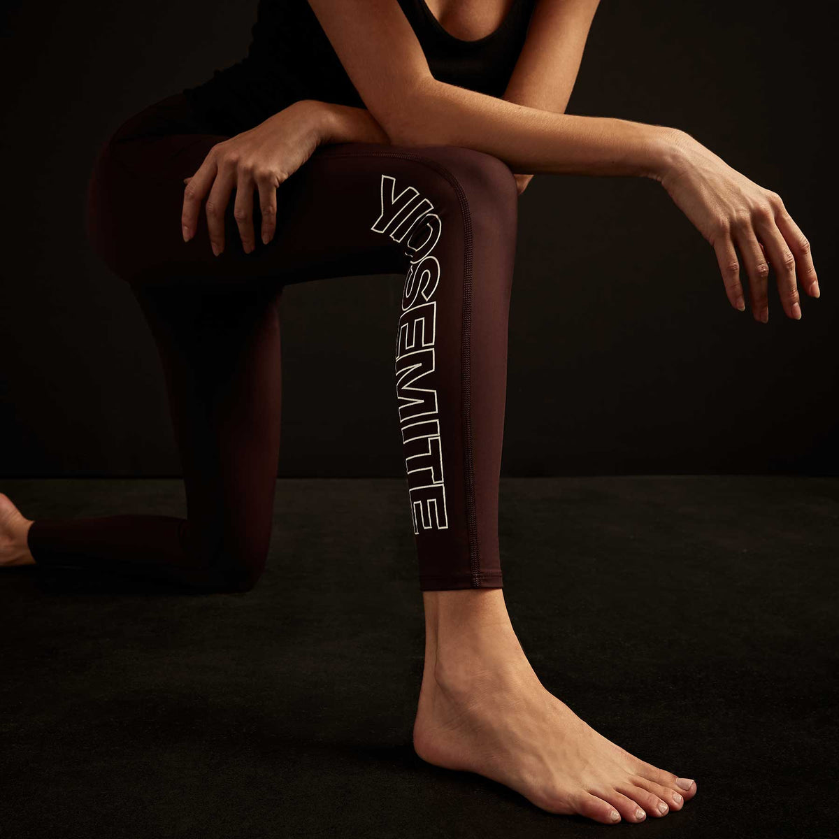 Y/OSEMITE Graphic Legging In Dusty Purple/White | James Perse Los Angeles