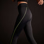Y/OSEMITE Spiral Seam Legging In Black/Yellow/Grey | James Perse Los Angeles