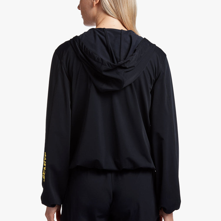 Y/OSEMITE Tricot Hooded Jacket In Black/Yellow | James Perse Los Angeles