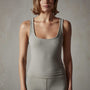 Square Neck Tank in Olympic Grey | James Perse Los Angeles