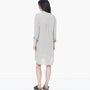Collarless Shirt Dress in Shadow | James Perse Los Angeles