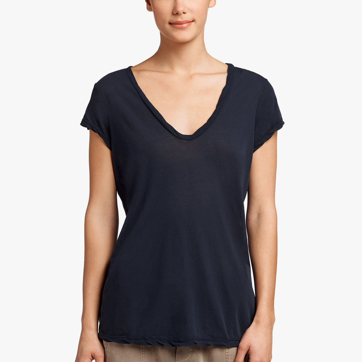 High Gauge Deep V Tee - Deep | James Perse Los Angeles