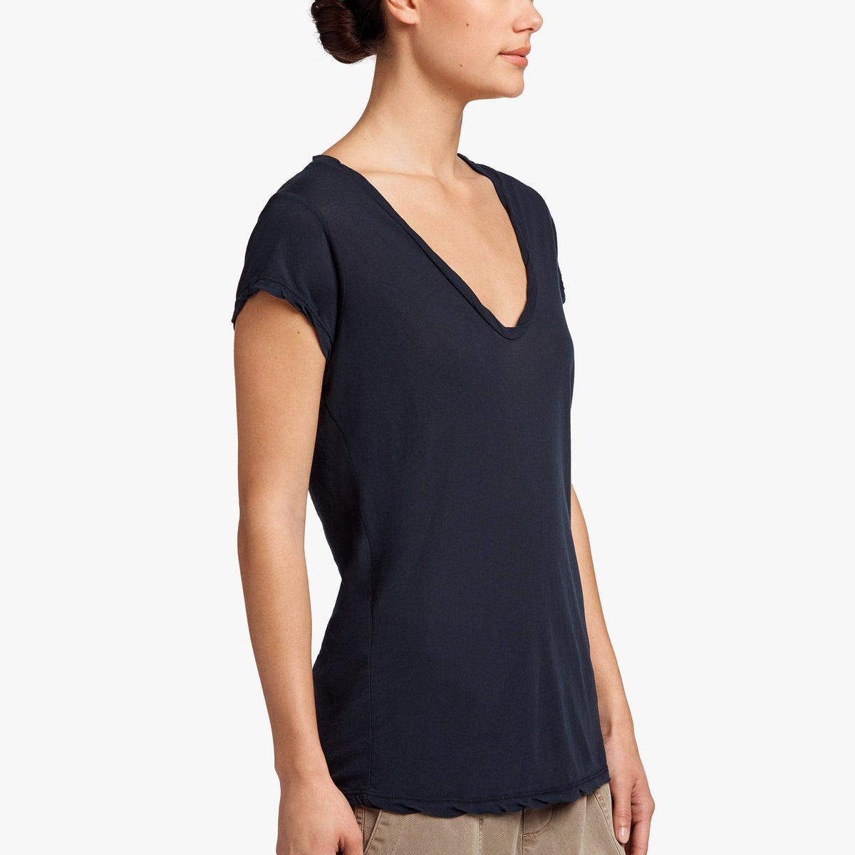 High Gauge Deep V Tee - Deep | James Perse Los Angeles