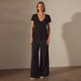 Stretch Jersey Short Sleeve in Black | James Perse Los Angeles