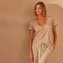 Stretch Jersey Short Sleeve in Salt | James Perse Los Angeles