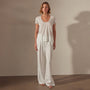 Stretch Jersey Short Sleeve in White | James Perse Los Angeles