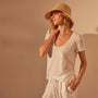 Stretch Jersey Short Sleeve in White | James Perse Los Angeles