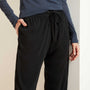 Luxe Lotus Jersey Cropped Pajama Pant in Black | James Perse Los Angeles