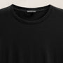 Short Sleeve Elevated Lotus Jersey Crew in Black | James Perse Los Angeles FLAT