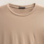 Short Sleeve Elevated Lotus Jersey Crew in Coffee | James Perse Los Angeles FLAT
