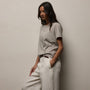 Luxe Lotus Jersey Crew in Fog | James Perse Los Angeles