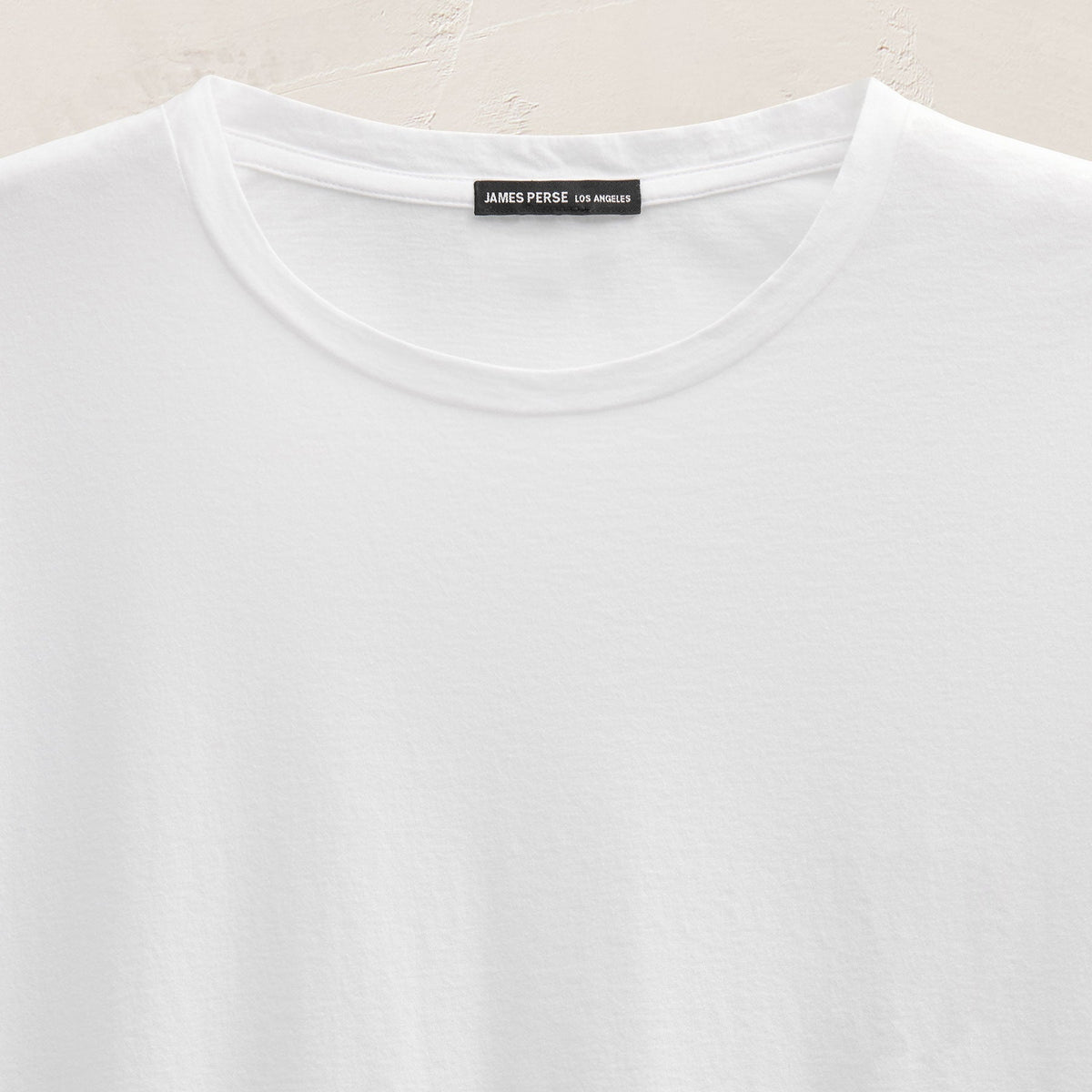 Short Sleeve Elevated Lotus Jersey Crew in White | James Perse Los Angeles FLAT