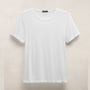 Luxe Lotus Jersey Crew in White | James Perse Los Angeles