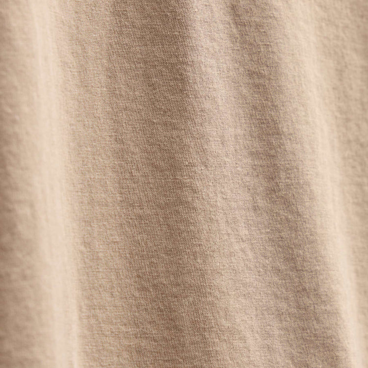 Short Sleeve Elevated Lotus Jersey V Neck in Coffee | James Perse Los Angeles FLAT