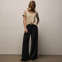 Luxe Lotus Jersey V Neck in Light Khaki | James Perse Los Angeles