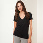 Luxe Lotus Jersey Tee In Black | James Perse Los Angeles