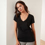 Luxe Lotus Jersey Tee In Black | James Perse Los Angeles