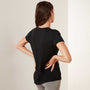 Luxe Lotus Jersey Tee In Black | James Perse Los Angeles