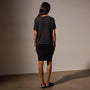Metallic Knit Short Sleeve Crew in Black | James Perse Los Angeles