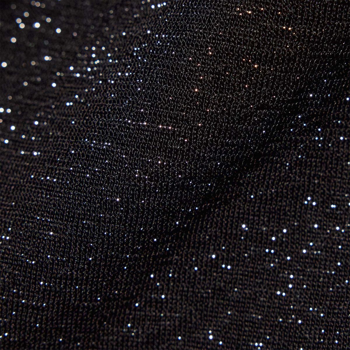 Metallic Knit Short Sleeve Crew in Black | James Perse Los Angeles