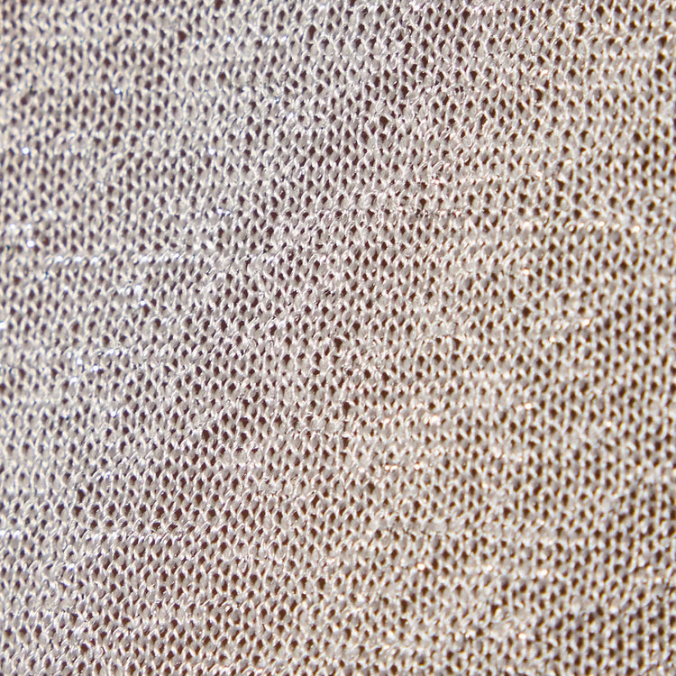 Metallic Knit Short Sleeve Crew in Silver | James Perse Los Angeles