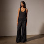 Metallic Knit Tank in Black | James Perse Los Angeles
