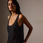 Metallic Knit Tank in Black | James Perse Los Angeles