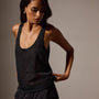 Metallic Knit Tank in Black | James Perse Los Angeles
