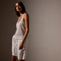 Metallic Knit Tank in Silver | James Perse Los Angeles