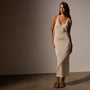 Metallic Knit Tank Dress in Gold | James Perse Los Angeles