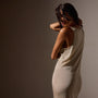Metallic Knit Tank Dress in Gold | James Perse Los Angeles
