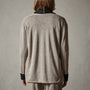 Dunes linen Cardigan  in Natural/Black | James Perse Los Angeles