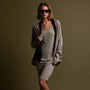 Dunes linen Cardigan  in Natural/Black | James Perse Los Angeles