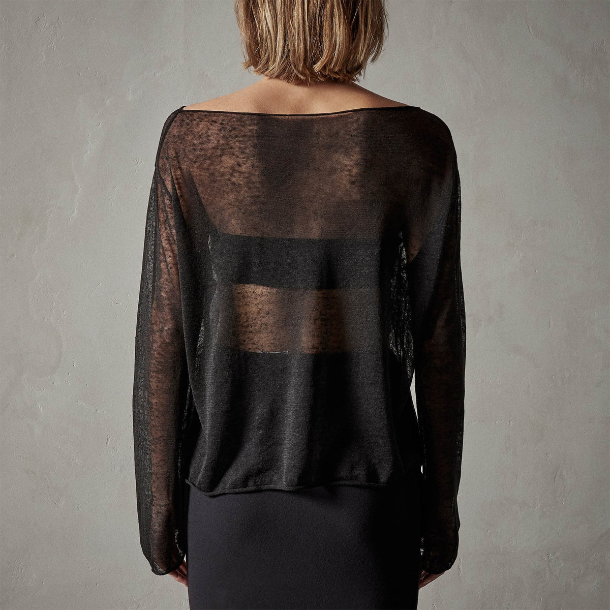 Soleil Linen Shell Top in Black | James Perse Los Angeles