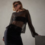 Soleil Linen Shell Top in Black | James Perse Los Angeles