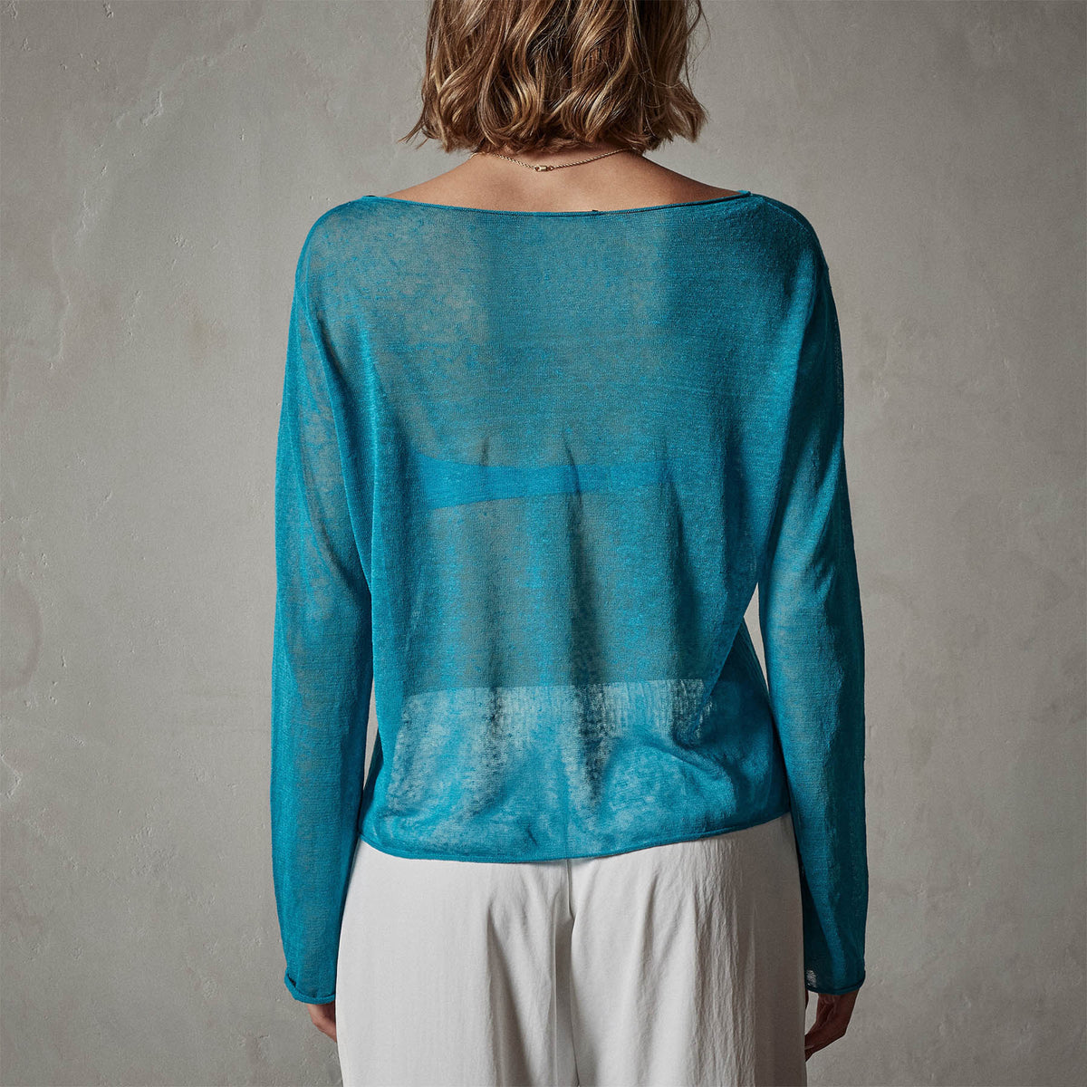 Soleil Linen Shell Top in Jade | James Perse Los Angeles
