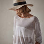 Soleil Linen Shell Top in White | James Perse Los Angeles
