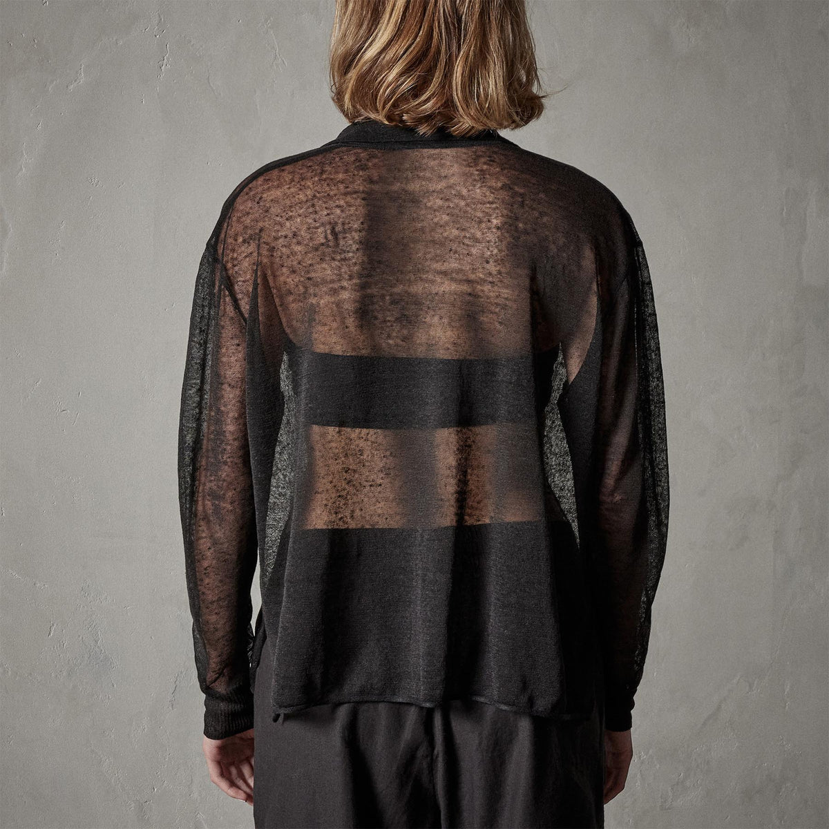 Soleil Linen Polo in Black | James Perse Los Angeles