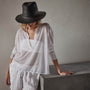Soleil Linen Polo in White | James Perse Los Angeles