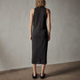 Dunes Linen Tank Dress in Black/Black | James Perse Los Angeles
