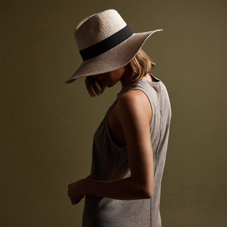 Dunes Linen Tank Dress in Natural/Black | James Perse Los Angeles