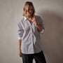 Contrast Striped Shirt in Graphite Stripe | James Perse Los Angeles