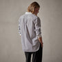 Contrast Striped Shirt in Graphite Stripe | James Perse Los Angeles