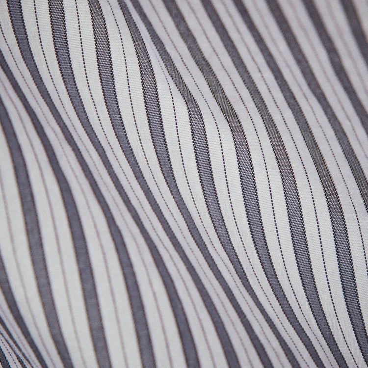 Contrast Striped Shirt in Graphite Stripe | James Perse Los Angeles