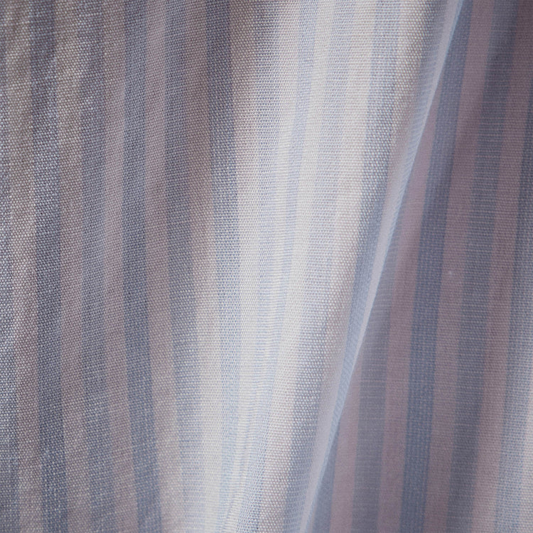 Contrast Striped Shirt in Light Blue Stripe | James Perse Los Angeles